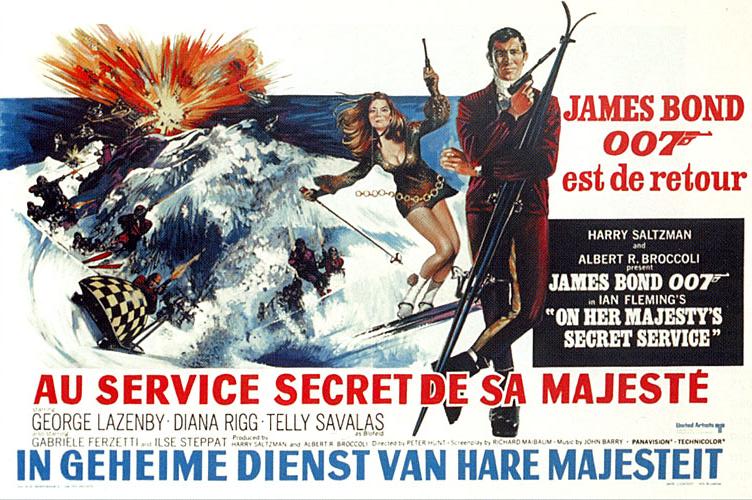 On-Her-Majestys-Secret-Service belgium poster james bond 007 art