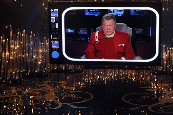 Captain James T. Kirk intervenes to save the 2013 Academy Awards