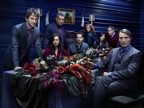 Cast photo for season 1 of Hannibal