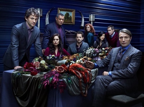 Cast photo for season 1 of Hannibal