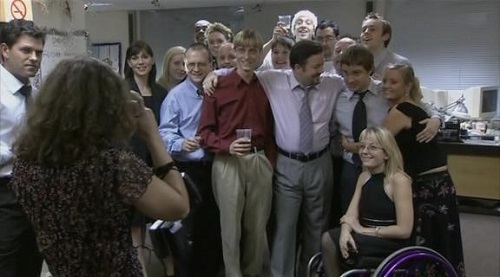 The Office UK Christmas Special final moment