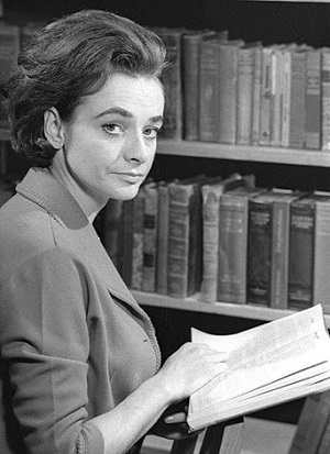 Barbara Wright, played by Jacqueline Hill, one of the First Doctor Companions