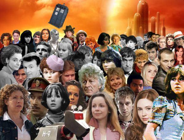 Collage of Doctor Who characters