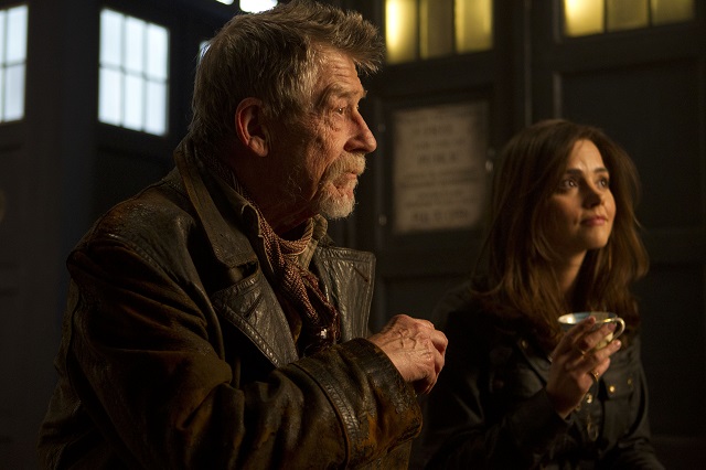 John Hurt as the War Doctor and Jenna Coleman as Clara, "The Day of the Doctor"