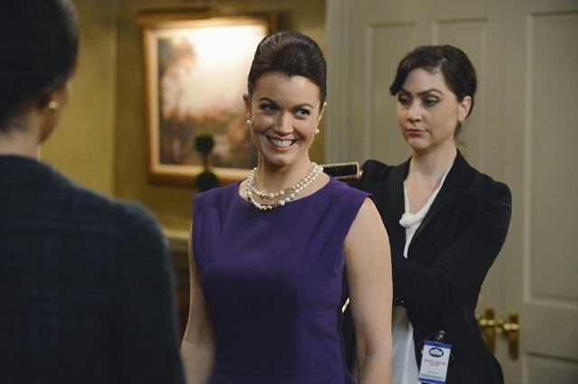 Bellamy Young as Mellie Grant on Scandal