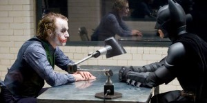 Heath Ledger & Christian Bale in The Dark Knight (2008)