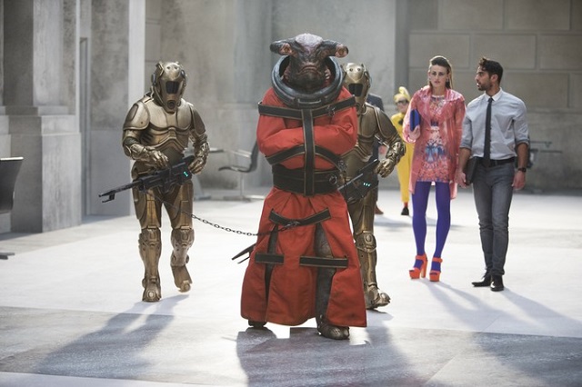Doctor Who S08E05 promo image, "Time Heist"