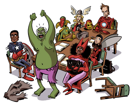 The Cast of Community Gets A Superhero Makeover