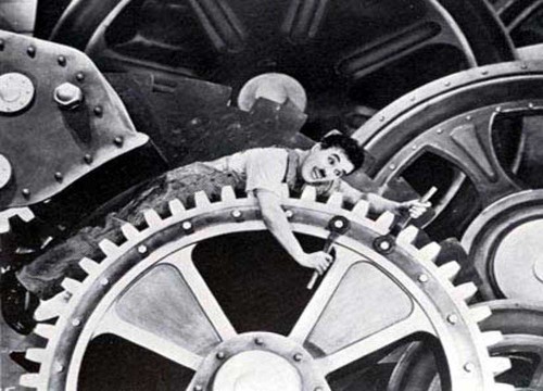 Modern Times: Charlie Chaplin's Tramp in the Gears