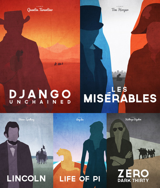 Oscar movie Posters 2013