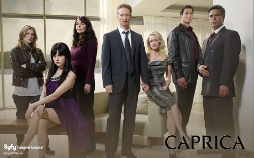 The cast of Syfy's Caprica