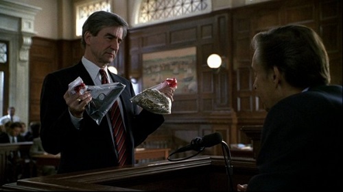 Sam Waterston as Jack McCoy in Law & Order, with Jerry Orbach as Lennie Briscoe