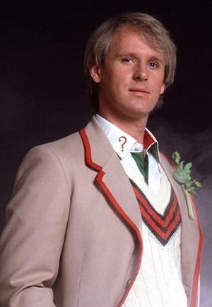 Peter Davison as the Fifth Doctor