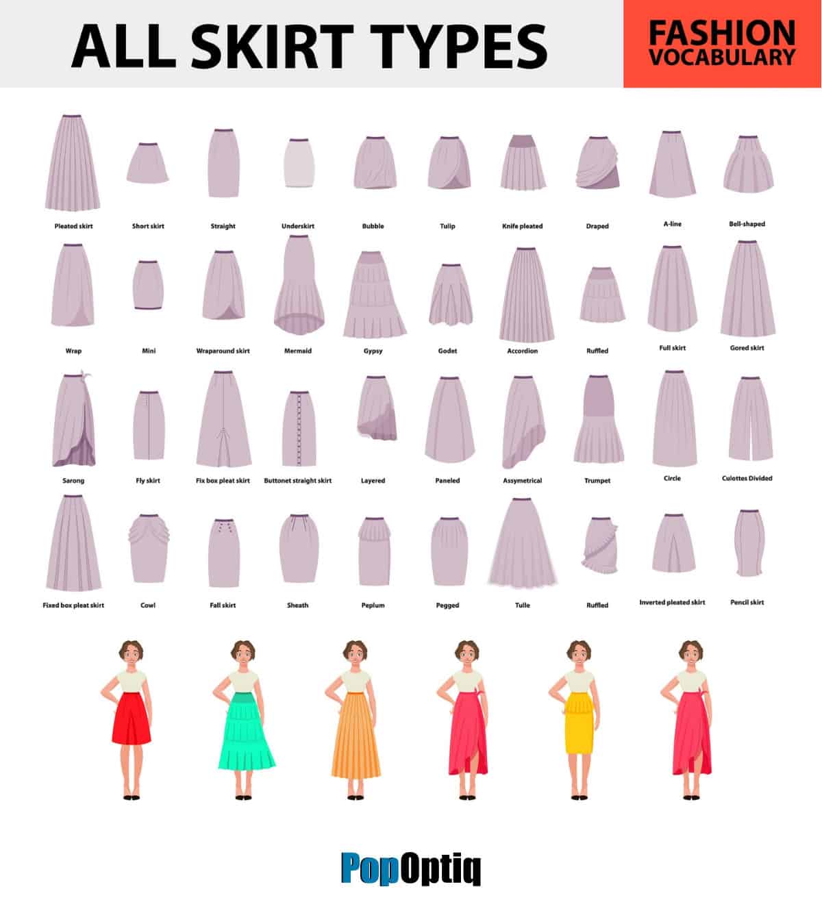 58 Different Types of Skirts