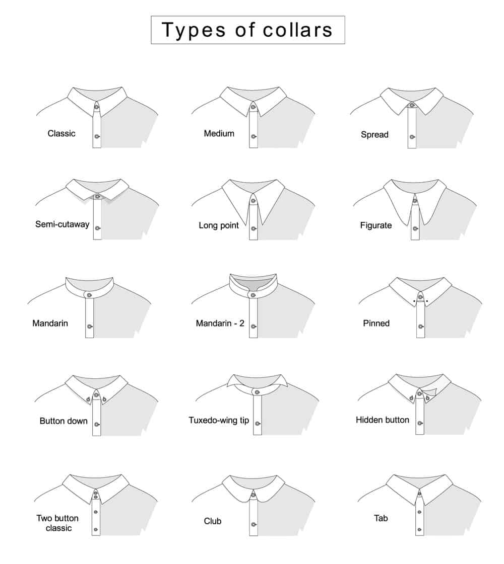 18 Different Types of Shirt Collars - Do You Know Them All?