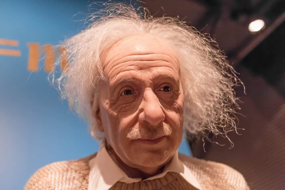 Wax figure of Albert Einstein