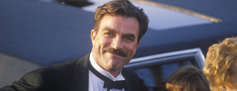 Tom Selleck with his famous moustache