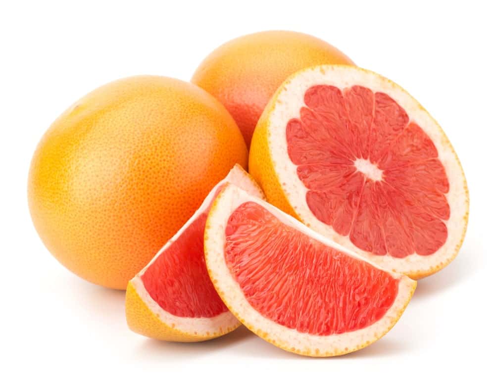 Red grapefruits