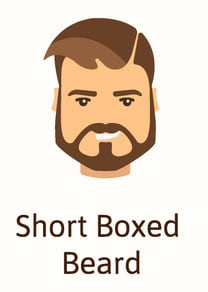 Short boxed beard