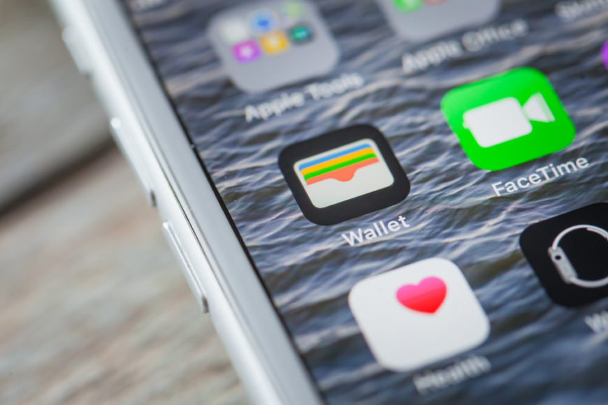 Apple Wallet icon on iPhone