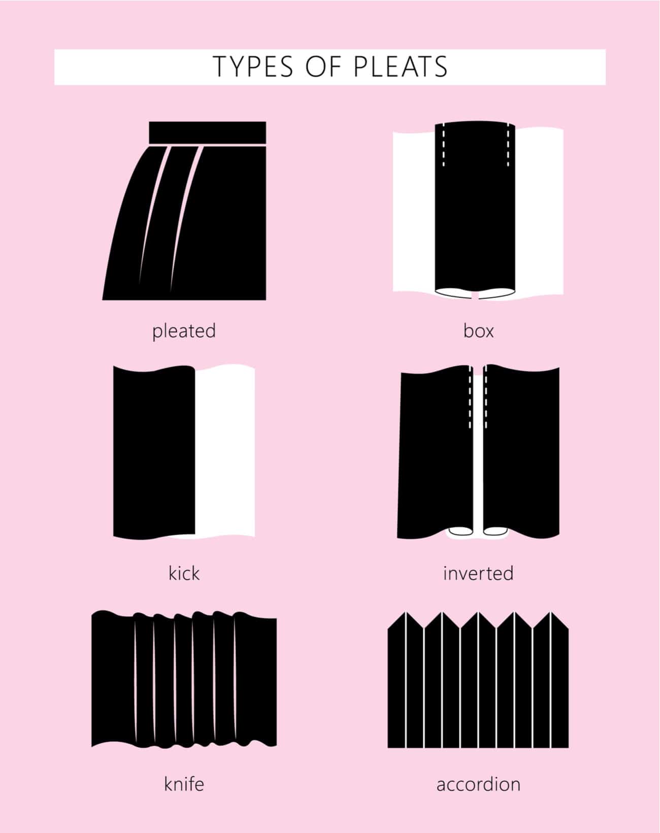 6 Types of Pleats for Skirts and Pants