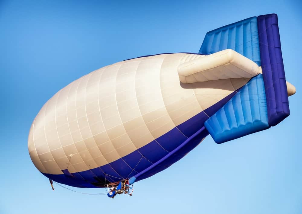 Airship/Dirigible balloon in the sky