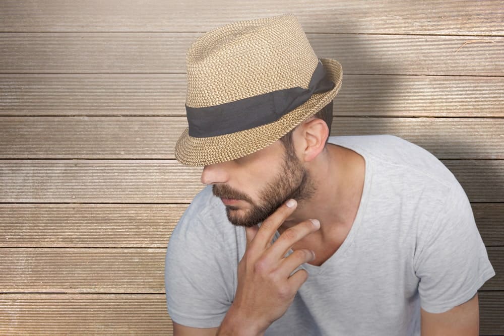 Man wearing a hat
