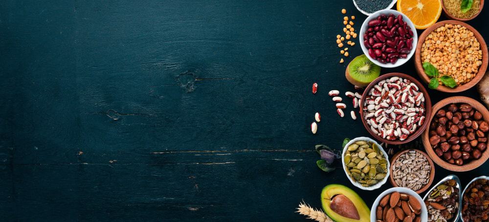 Superfoods lying on the table
