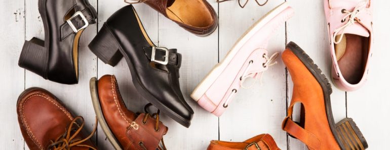 Pairs of unisex footwear