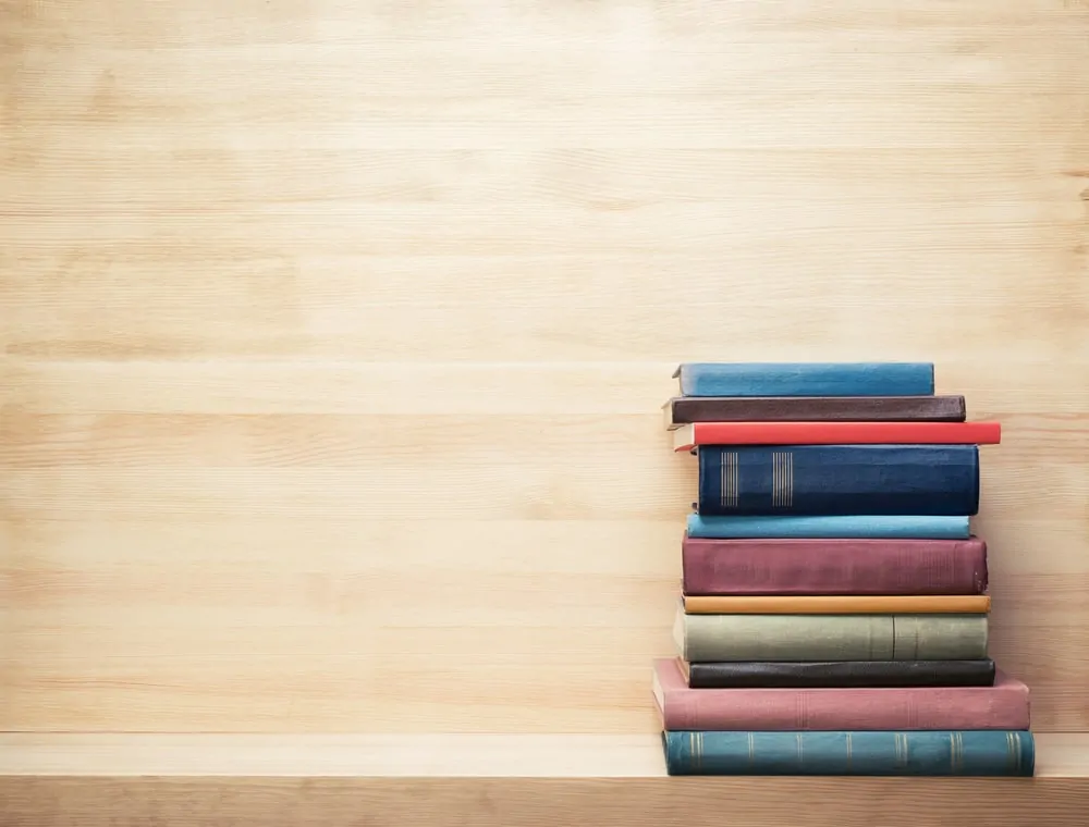 A pile of books