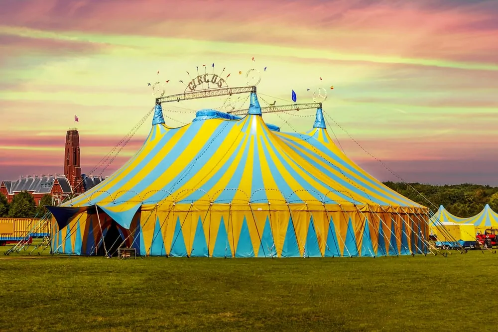 A giant circus tent