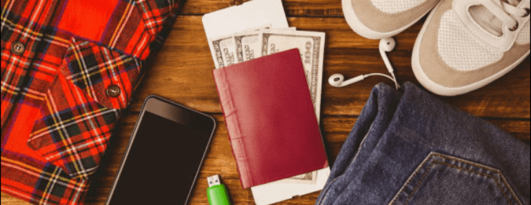 Boarding Pass and Money inside a Passport