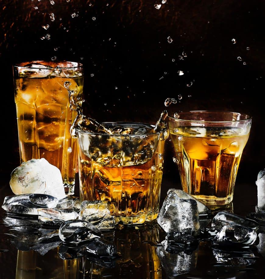 whiskey with ice