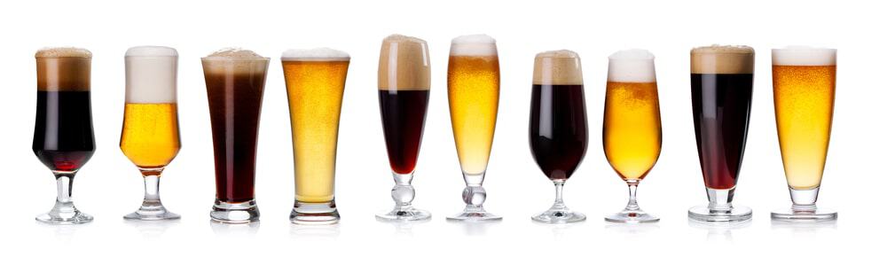 Dark Lager wine glasses