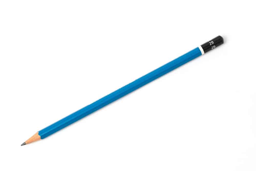A Blue Colored 6B Pencil
