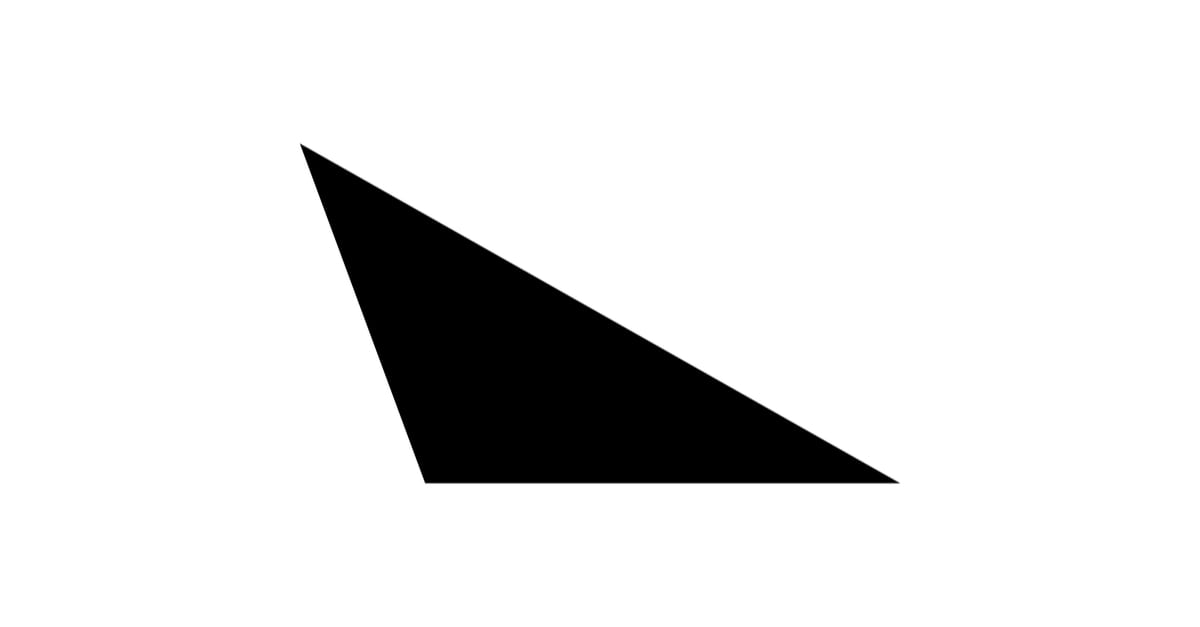 Geometric Figure of Obtuse Triangle