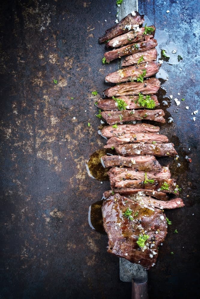 Slices of Skirt Steak