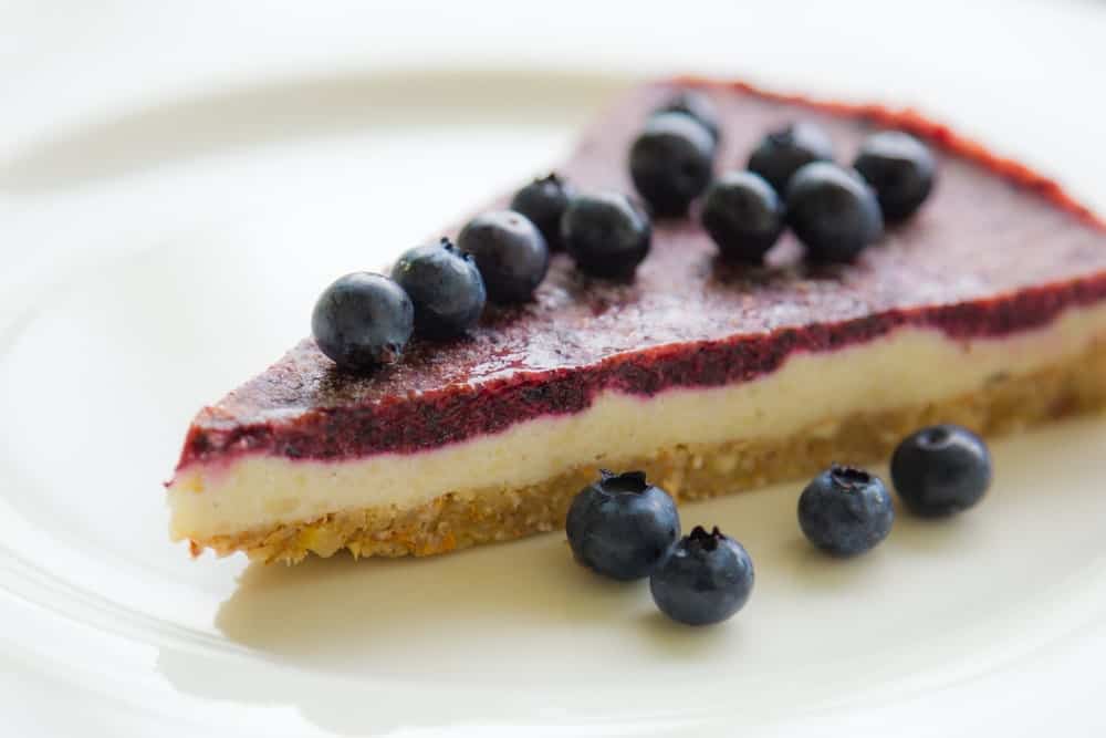 Vegan Cheesecake on a Plate