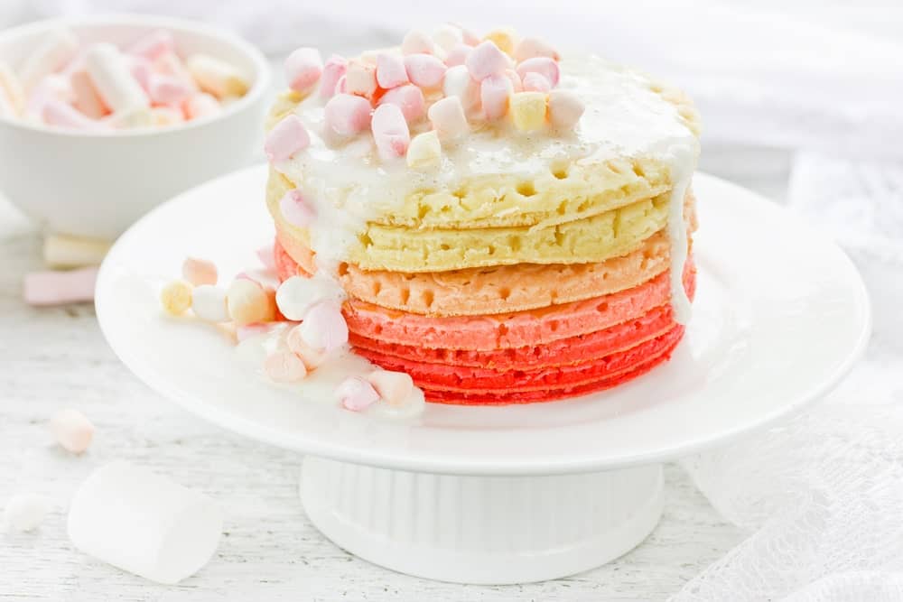 Colorful Marshmallow Frosted Cake
