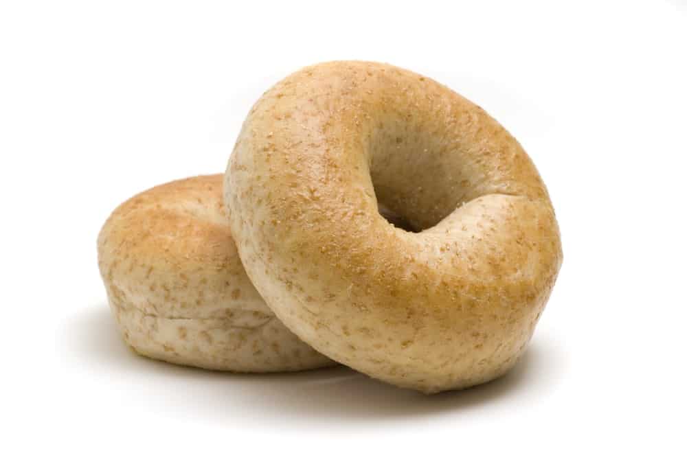 Two Whole Wheat Bagels