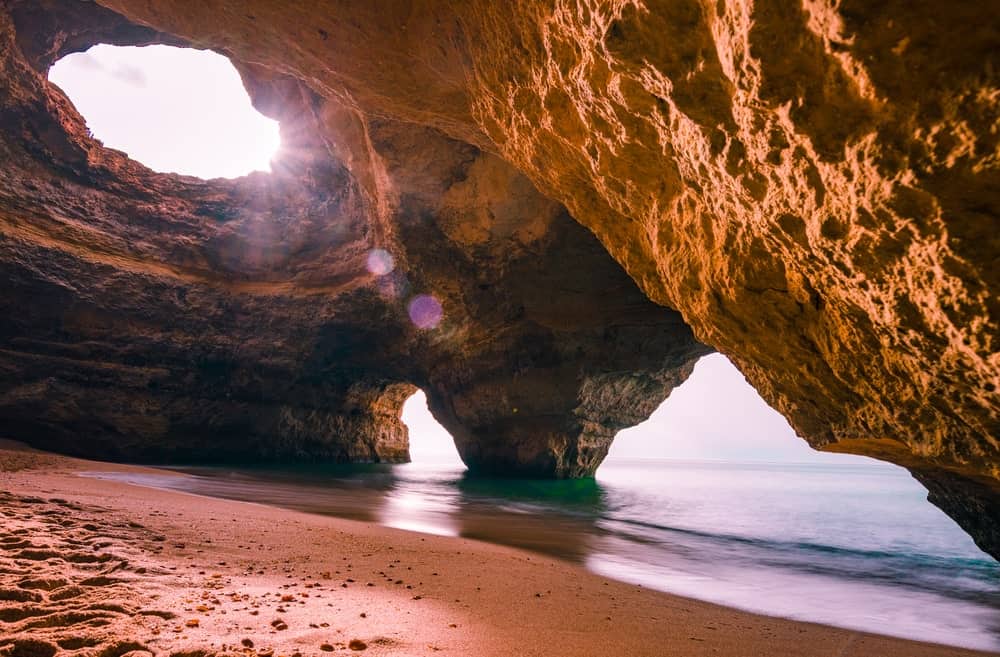Mesmerizing sea cave in Portugal