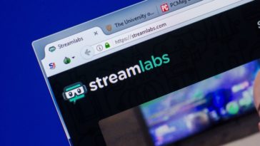 A look at the corner logo of Streamlabs in their homepage.