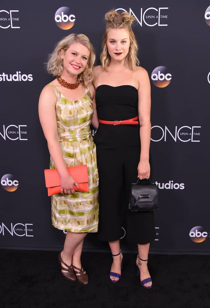 Rose Reynolds and Tiera Skovbye at the 'Once Upon A Time' Series Finale.