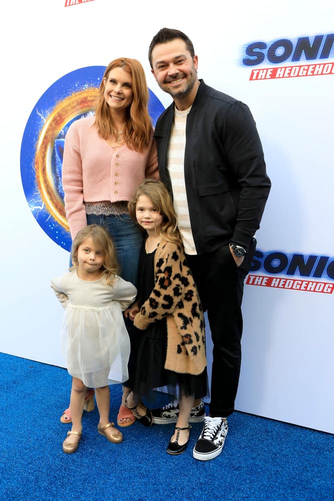 Joanna Garcia, Nick Swisher, Sailor Swisher and Emerson Swisher attended the Sonic The Hedgehog Family Day Event at the Paramount Theatre on January 25, 2020 in Los Angeles, CA.