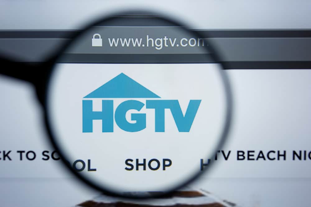 This is a close look at the HGTV logo on its website.