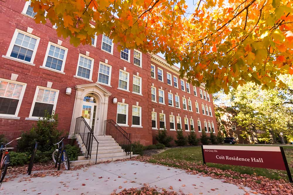 Shaw Hall and "The Quad" at the University of North Carolina at Greensboro.