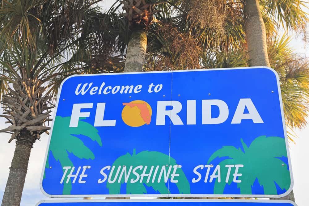 "Welcome to Florida" sign