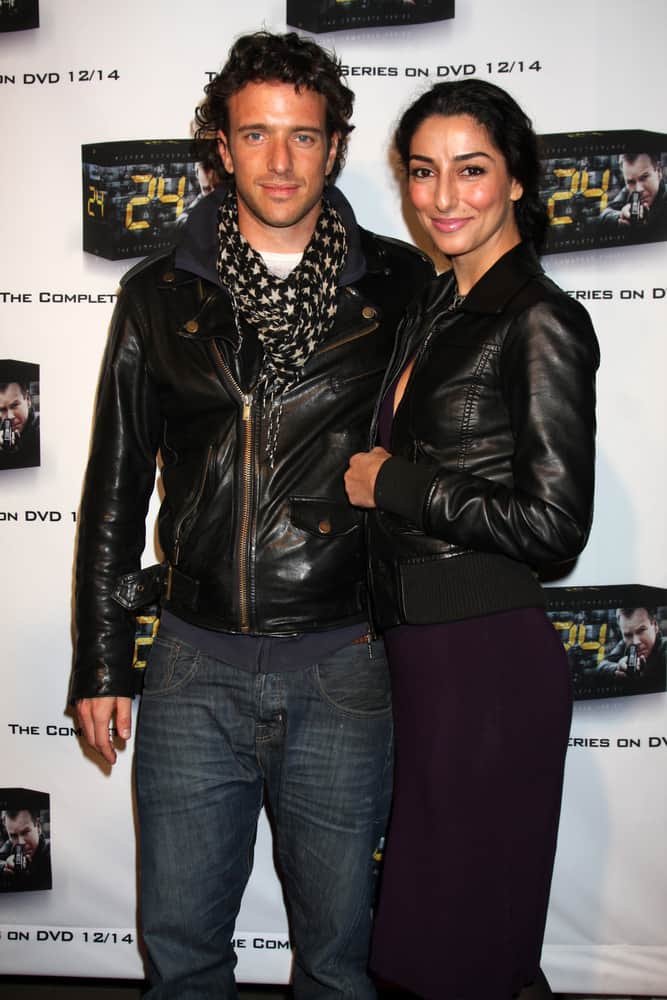 Necar Zadegan with her guest at the "24" Marathon Challenge Event...