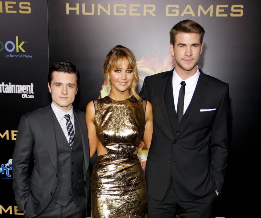 Josh Hutcherson, Jennifer Lawrence and Liam Hemsworth attended the Hunger Games premiere.