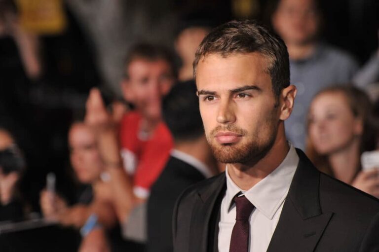 Theo James at the Los Angeles premiere of his movie "Divergent".